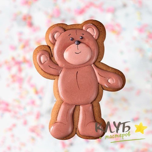 Трафарет мишка для пряников