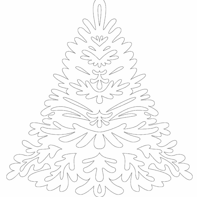 кружевная елочка