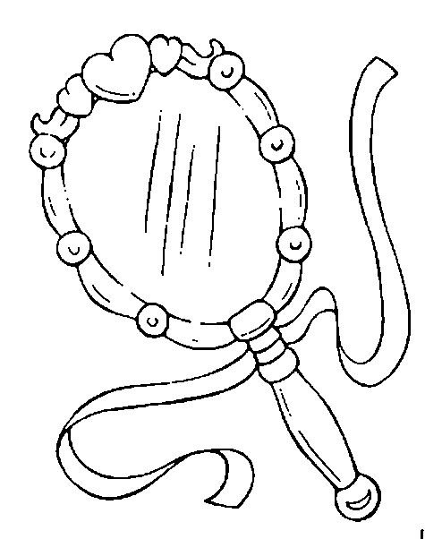 Зеркало раскраска для детей