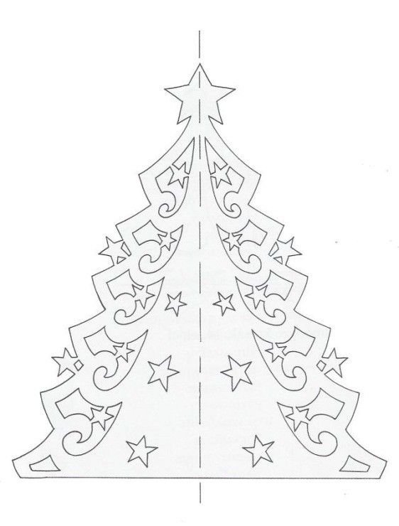 Трафарет "елка"