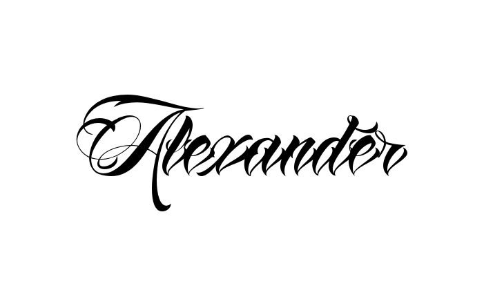 Эскизы имен