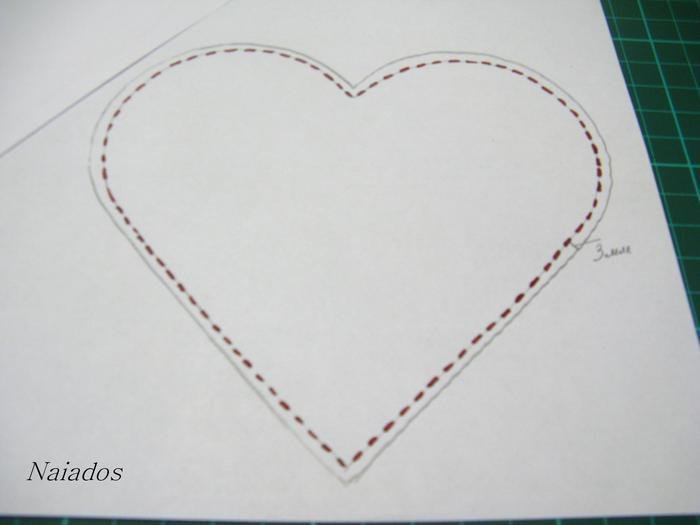 Трафарет коробочки с сердечком