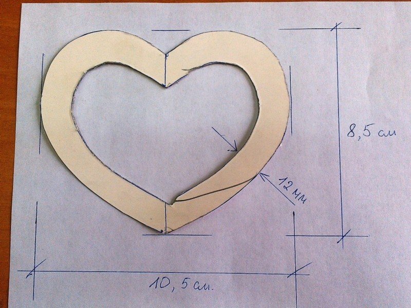 Лекало сердечко