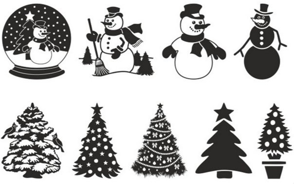 Елка силуэт