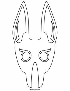 Египетская маска раскраска