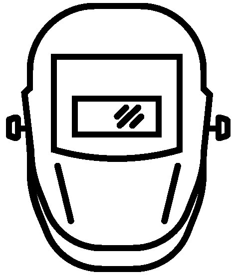 Значок маски сварщика