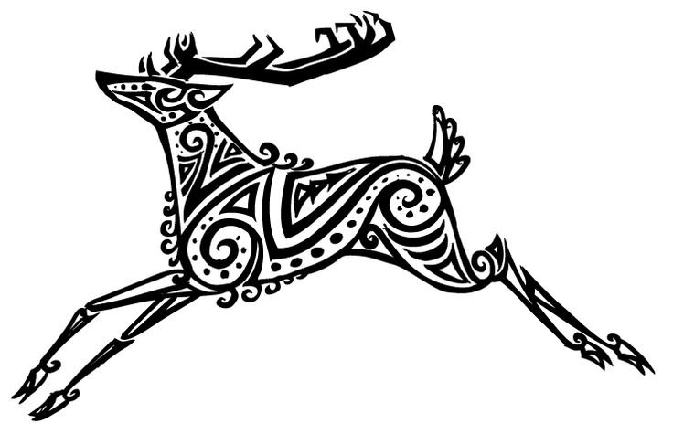 Олень стилизованный