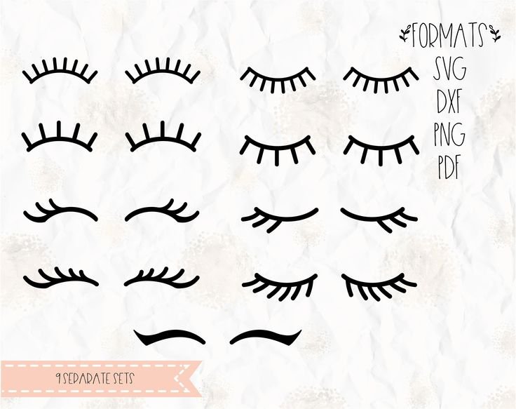 Ресницы нарисованные