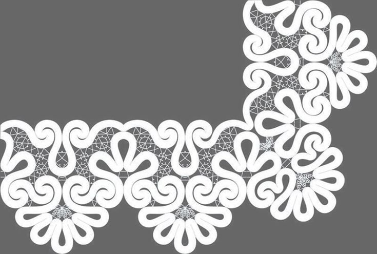 Кружево трафарет