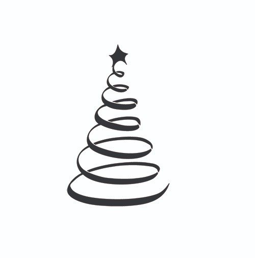 Елка спиральная рисунок