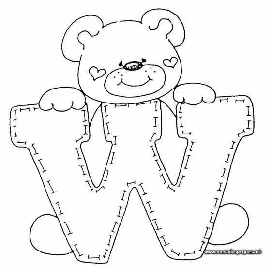 Шаблоны букв для раскрашивания