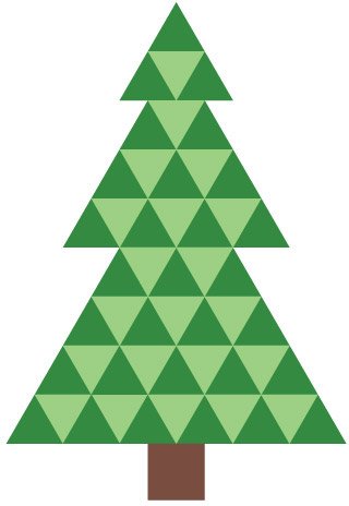 Елка из треугольников