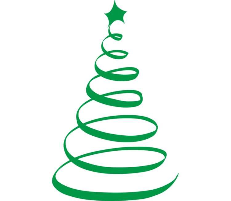 Елка линиями