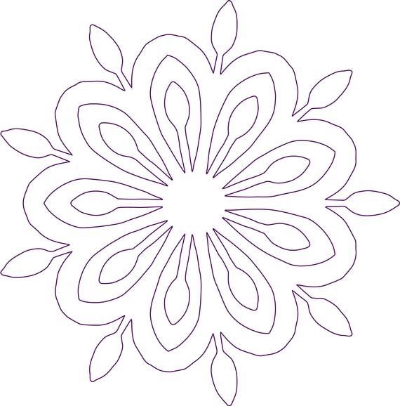 Цветы на окна трафареты