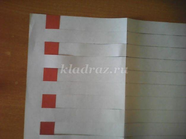 Шаблон для плетения из бумаги коврика