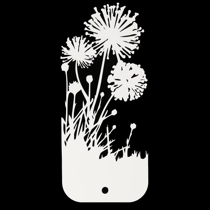 Трафарет одуванчика на стену