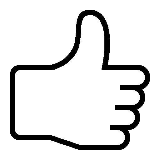 Палец вверх контур