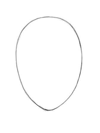 Овал лица для рисования портрета