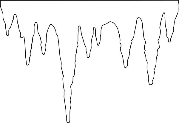 Сосульки раскраска