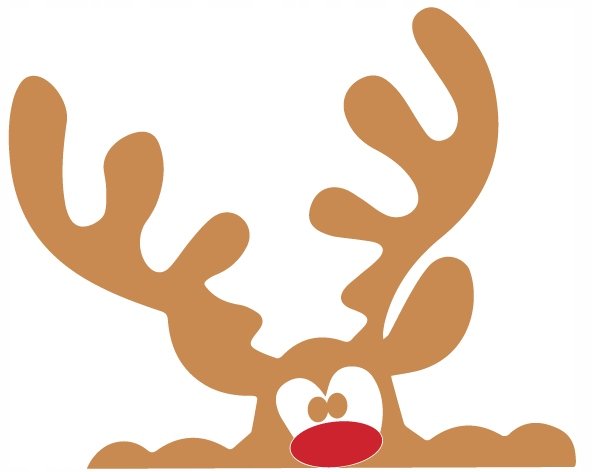 Украшения на окна олень