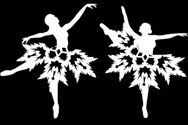 Снежинки балеринки