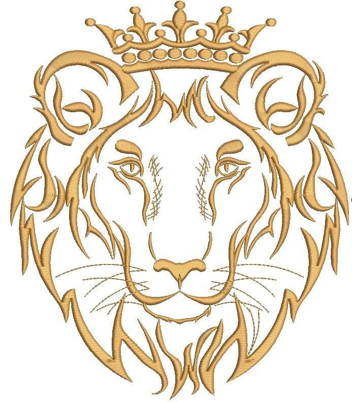 Львица в короне рисунок