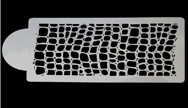 Трафарет кожа крокодила для декоративной штукатурки