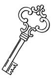 Раскраска ключика для детей