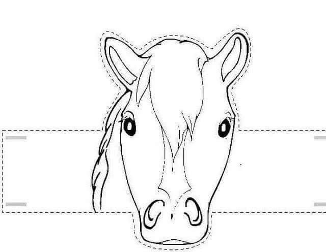 Маска лошади для детей