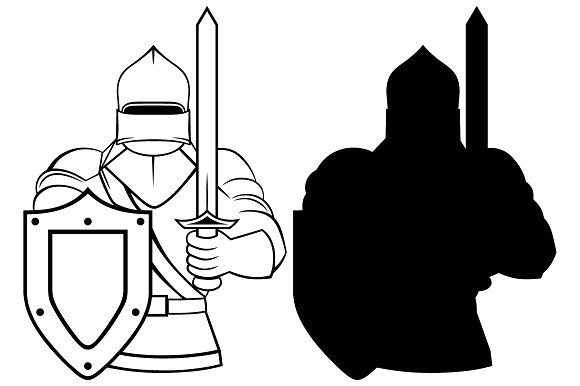 Средневековье силуэт