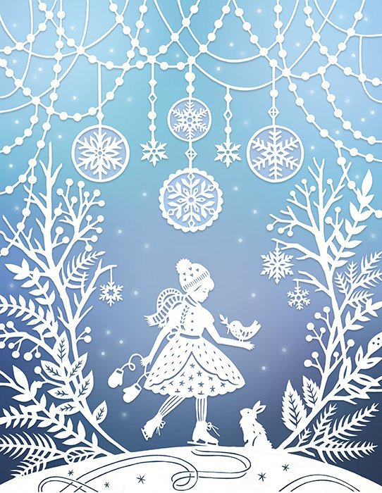 Вытынанка зимняя