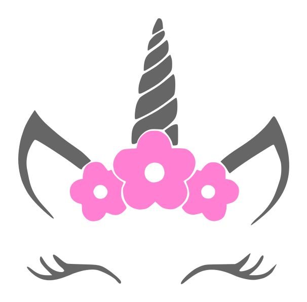 Единорог трафарет