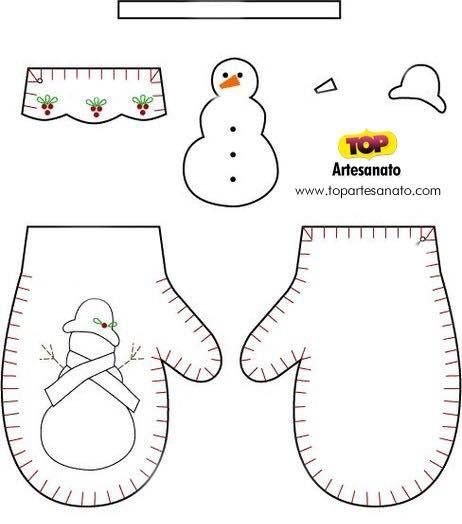 Выкройки игрушек на елку