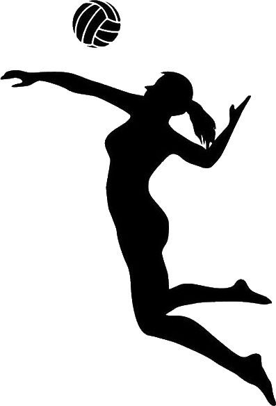 Волейболистка силуэт