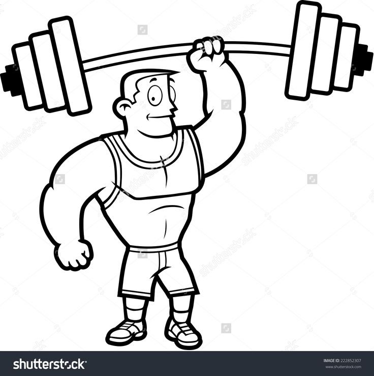 Силач рисунок