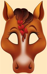 Маска лошадки для детей