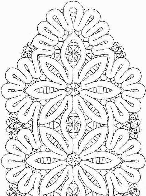 Вологодское кружево сколок салфетка