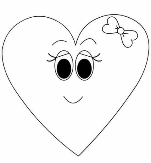 Трафарет сердечки