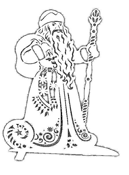 Вытынанки дед Мороз