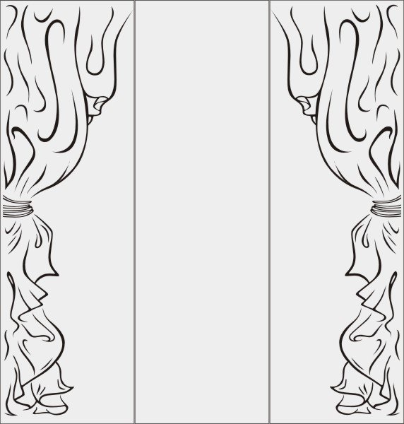 Шторки раскраска