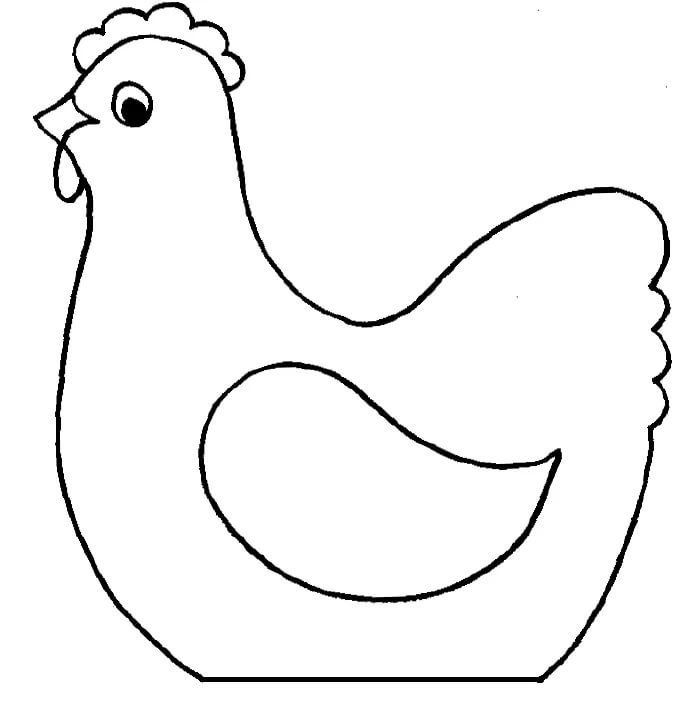 Курочка контур