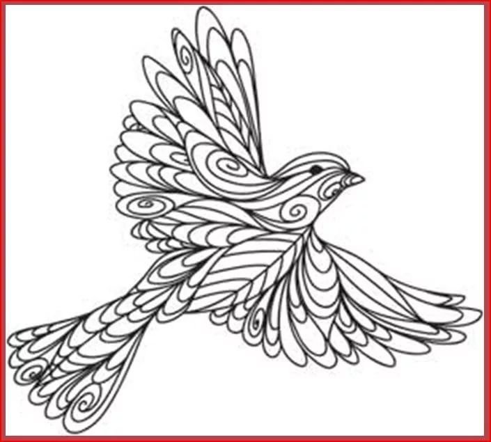 Джутовая филигрань Жар птица