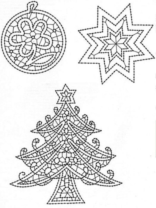 Сколок кружева Снежинка