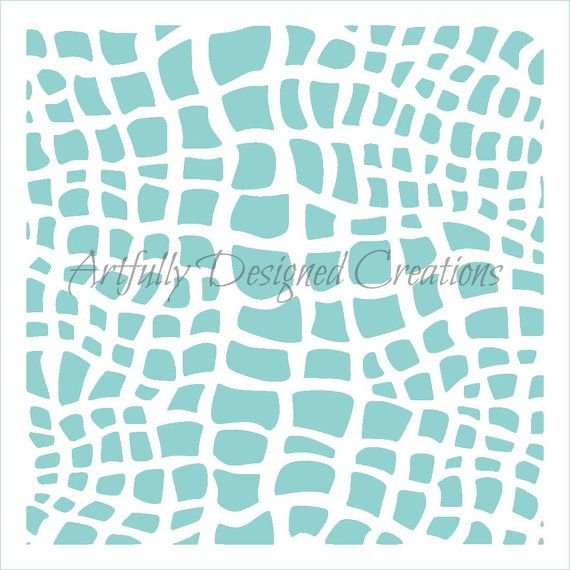 Трафарет кожа рептилии