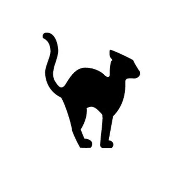 Силуэты котов и кошек