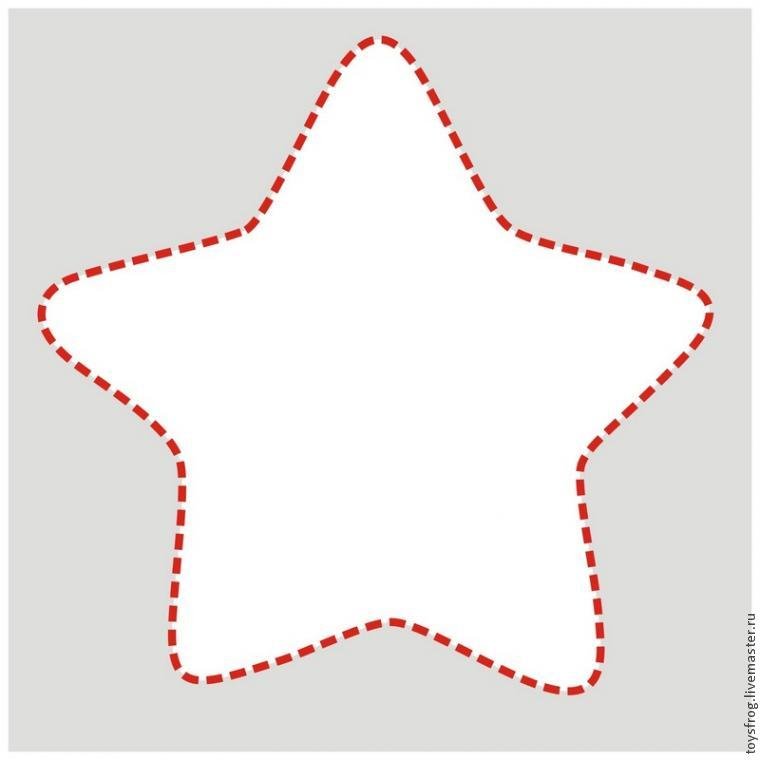 Звезда на елку шаблон