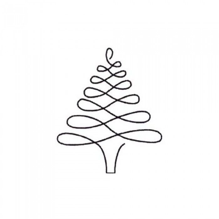 Елочка из линий