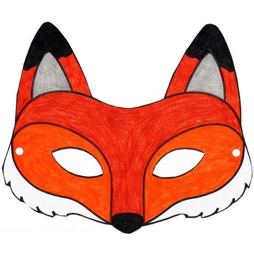Новогодняя маска лисы