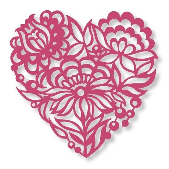 Сердечко ажурное
