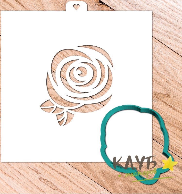 Вырубка роза для пряников